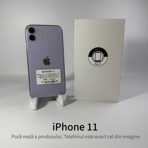 iPhone - iPhone 11 128GB Purple Grad A – Second Hand - GARANȚIE 2 ANI