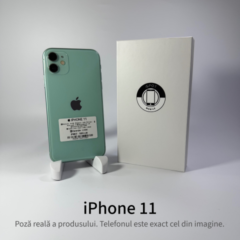 iPhone - iPhone 11 64 GB Green Grad A – Second Hand - GARANȚIE 2 ANI