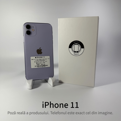 Telefoane - iPhone 11 64GB Purple Grad A – Second Hand – GARANȚIE 2 ANI