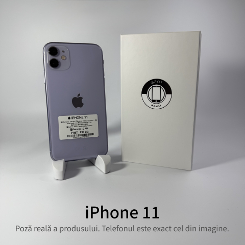 Telefoane - iPhone 11 64GB Purple Grad A – Second Hand - GARANȚIE 2 ANI