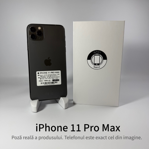 iPhone - iPhone 11 Pro Max 64GB Space Gray Grad A – Second Hand - GARANȚIE 2 ANI