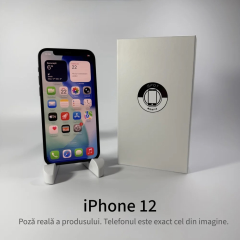 iPhone 12 128GB Black Grad A – Second Hand – GARANȚIE 2 ANI [1]