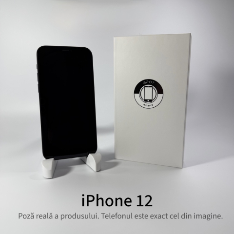 iPhone 12 128GB Black Grad A – Second Hand – GARANȚIE 2 ANI [2]