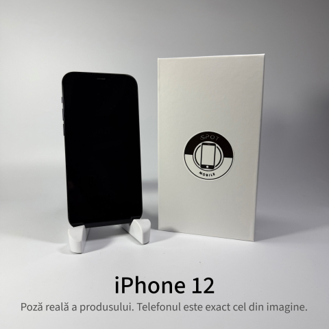 iPhone 12 64GB Black Grad A • Second Hand • GARANȚIE 2 ANI [2]