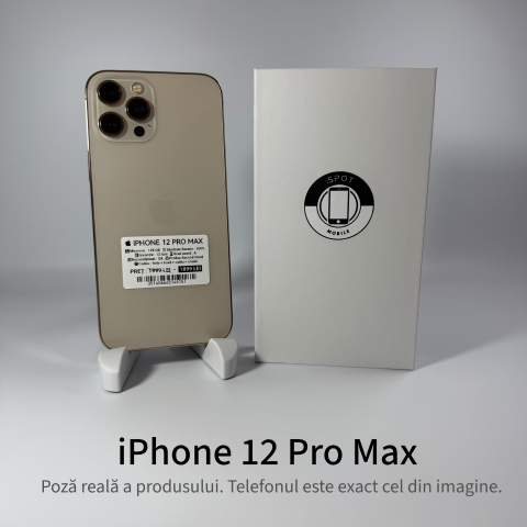 iPhone - iPhone 12 Pro Max 128GB Gold Grad A – Second Hand - GARANȚIE 2 ANI