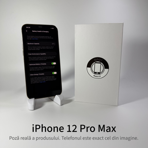 iPhone 12 Pro Max 128GB Gold Grad A • Second Hand • GARANȚIE 2 ANI [4]