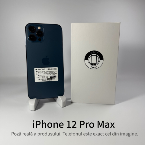 iPhone - iPhone 12 Pro Max 256GB Blue Grad A – Second Hand - GARANȚIE 2 ANI