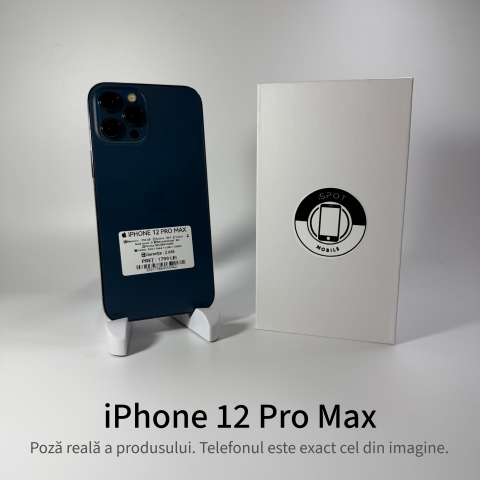 iPhone - iPhone 12 Pro Max 256GB Blue Grad A • Second Hand • GARANȚIE 2 ANI