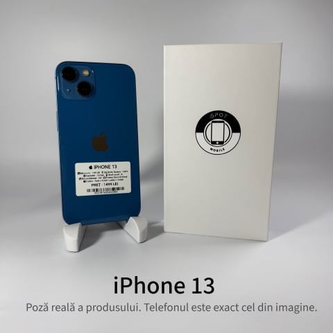iPhone - iPhone 13 128GB Blue Grad A – Second Hand - GARANȚIE 2 ANI