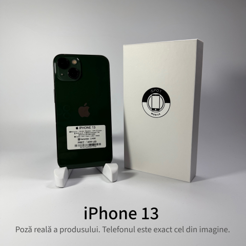 iPhone - iPhone 13 128GB Green Grad A • Second Hand • GARANȚIE 2 ANI
