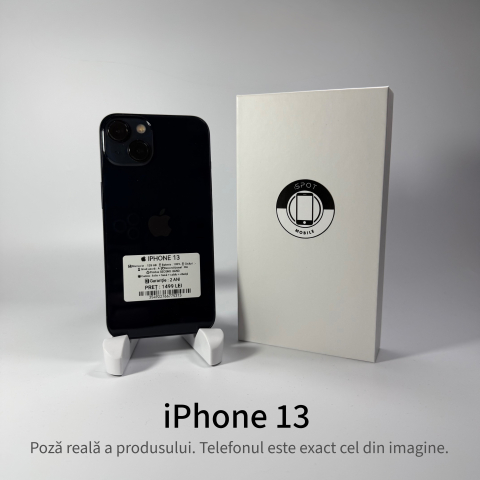 iPhone - iPhone 13 128GB Midnight Grad A • Second Hand • GARANȚIE 2 ANI