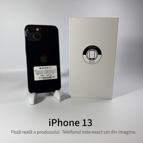 iPhone 13 128GB Midnight Grad B – Second Hand - GARANȚIE 2 ANI