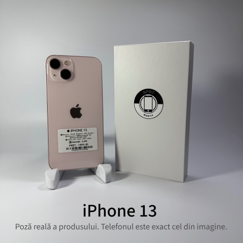 iPhone - iPhone 13 128GB Pink Grad A • Second Hand • GARANȚIE 2 ANI