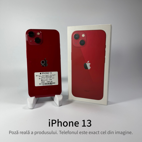 iPhone - iPhone 13 128GB (PRODUCT)RED Grad A • Second Hand • GARANȚIE 2 ANI