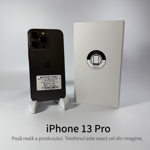 Telefoane - iPhone 13 Pro 128 GB Black Grad A – Second Hand - GARANȚIE 2 ANI