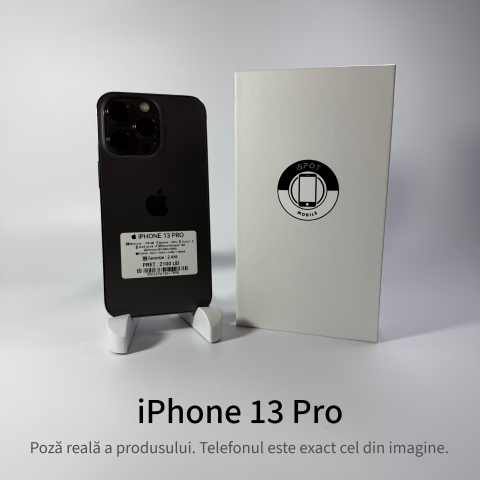 Telefoane - iPhone 13 Pro 128GB Black Grad A – Second Hand – GARANȚIE 2 ANI