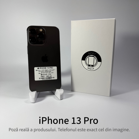 iPhone - iPhone 13 Pro 128GB Graphite Grad A • Second Hand • GARANȚIE 2 ANI