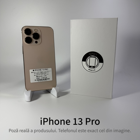 Telefoane - iPhone 13 Pro 512GB Gold Grad A • Second Hand • GARANȚIE 2 ANI