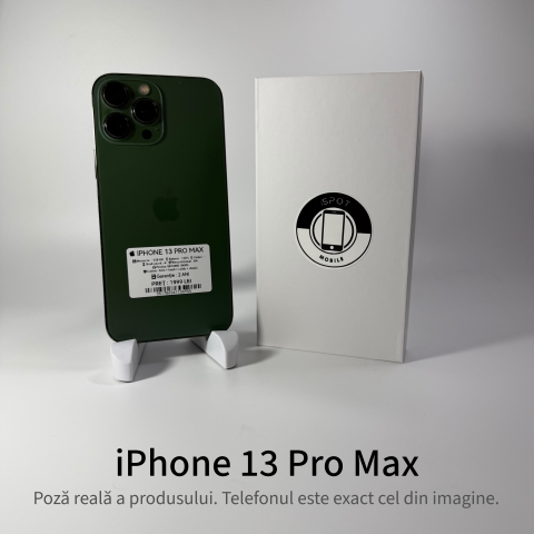 iPhone - iPhone 13 Pro Max 128GB Green Grad A • Second Hand • GARANȚIE 2 ANI