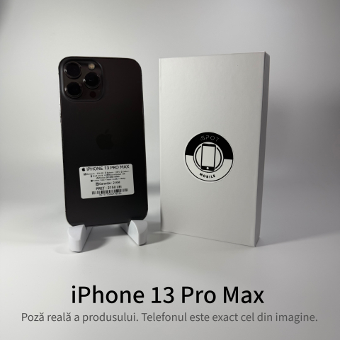 iPhone - iPhone 13 Pro Max 256GB Graphite Grad A • Second Hand • GARANȚIE 2 ANI