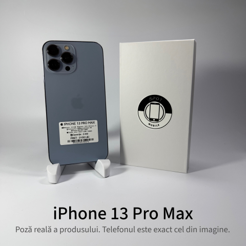 iPhone - iPhone 13 Pro Max 512GB Blue Grad A • Second Hand • GARANȚIE 2 ANI