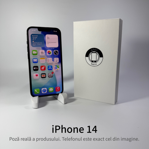 iPhone 14 128 GB Black Grad B – Second Hand - GARANȚIE 2 ANI [1]