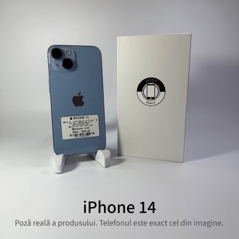 Telefoane - iPhone 14 128GB Blue Grad A - Second Hand - GARANTIE 2 ANI