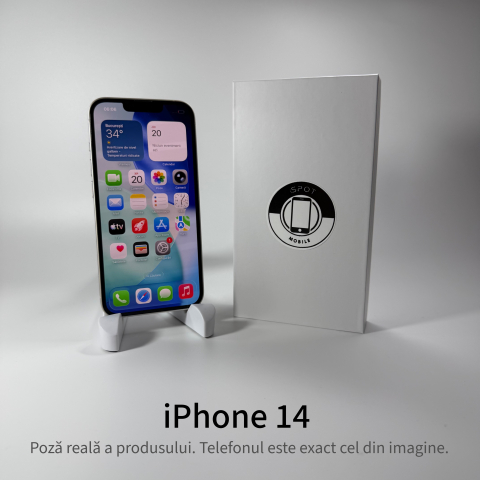 iPhone 14 128GB Starlight Grad A • Second Hand • GARANȚIE 2 ANI [1]