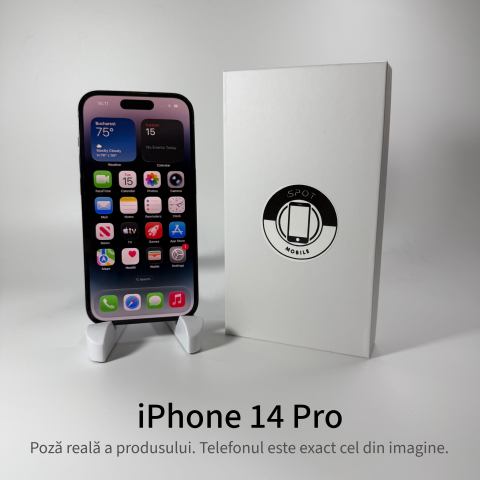 iPhone 14 Pro 256GB Black Grad A • Second Hand • GARANȚIE 2 ANI [1]