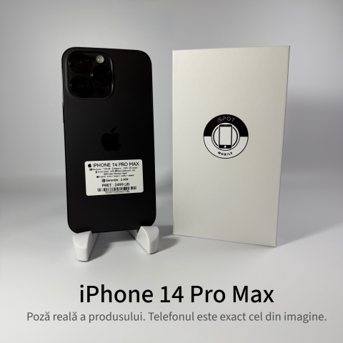 iPhone - iPhone 14 Pro Max 128GB Black Grad A/B – Second Hand - GARANȚIE 2 ANI