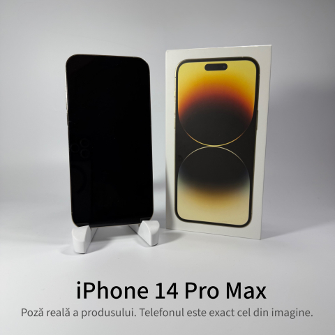 iPhone 14 Pro Max 128GB Gold Grad A • Second Hand • GARANȚIE 2 ANI [2]