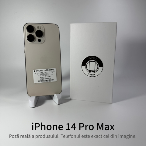 iPhone - iPhone 14 Pro Max 128GB Gold Grad A- • Second Hand • GARANȚIE 2 ANI