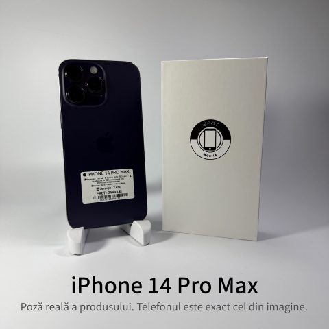 iPhone - iPhone 14 Pro Max 256GB Purple Grad A • Second Hand • GARANȚIE 2 ANI