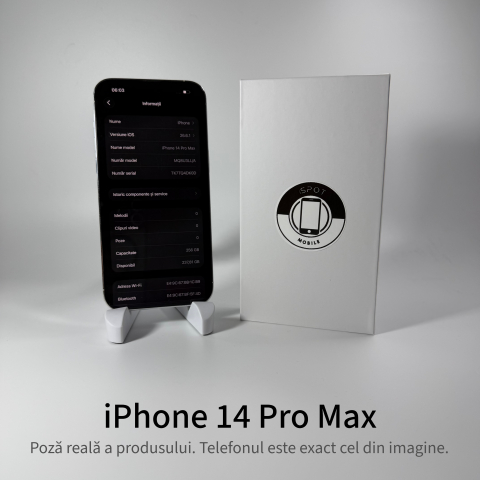 iPhone 14 Pro Max 256GB Silver Grad A- • Second Hand • GARANȚIE 2 ANI [4]