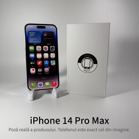 iPhone 14 Pro Max 256GB Silver Grad A- • Second Hand • GARANȚIE 2 ANI [1]