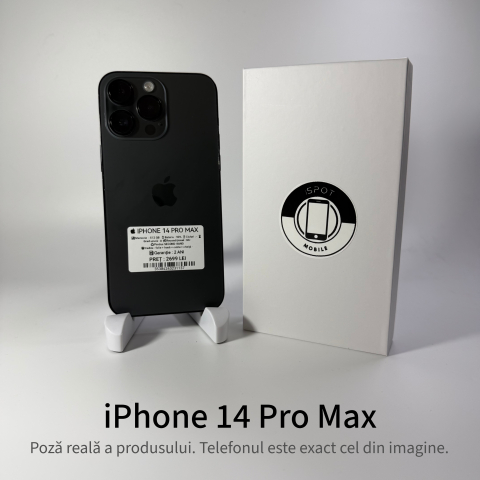 iPhone 14 Pro Max - iPhone 14 Pro Max 512GB Black Grad A • Second Hand • GARANȚIE 2 ANI