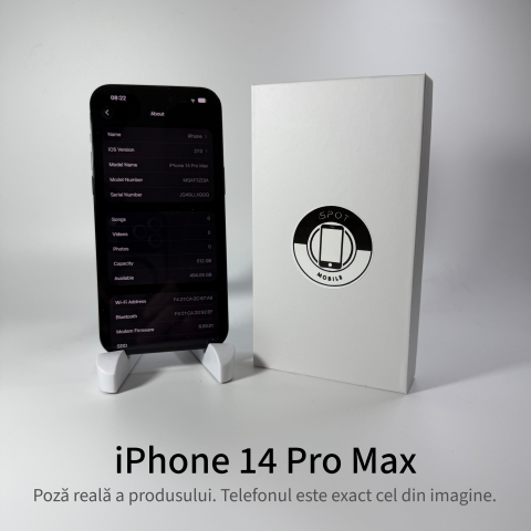 iPhone 14 Pro Max 512GB Black Grad A • Second Hand • GARANȚIE 2 ANI [3]