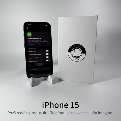 iPhone 15 128GB Black Grad A • Second Hand • GARANȚIE 2 ANI [3]