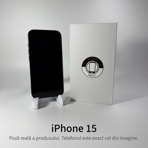 iPhone 15 128GB Black Grad A • Second Hand • GARANȚIE 2 ANI [2]