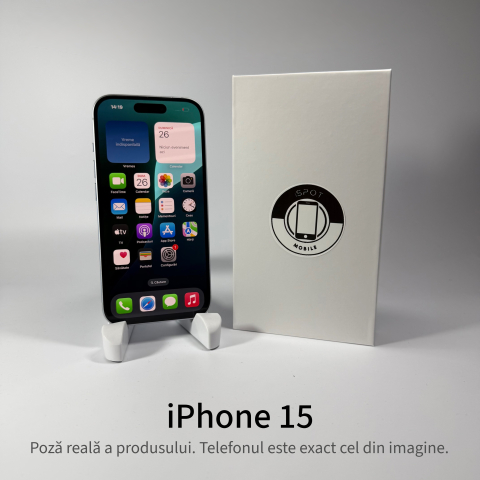 iPhone 15 128GB Blue Grad A • Second Hand • GARANȚIE 2 ANI [1]