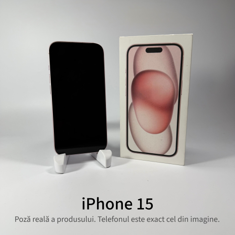 iPhone 15 128GB Pink Grad A • Second Hand • GARANȚIE 2 ANI [2]