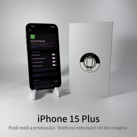 iPhone 15 Plus 128GB Black Grad A • Second Hand • GARANȚIE 2 ANI [3]