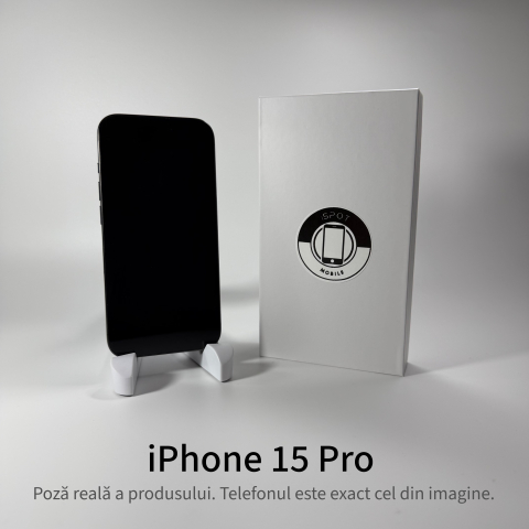 iPhone 15 Pro 128GB Black Grad A • Second Hand • GARANȚIE 2 ANI [2]