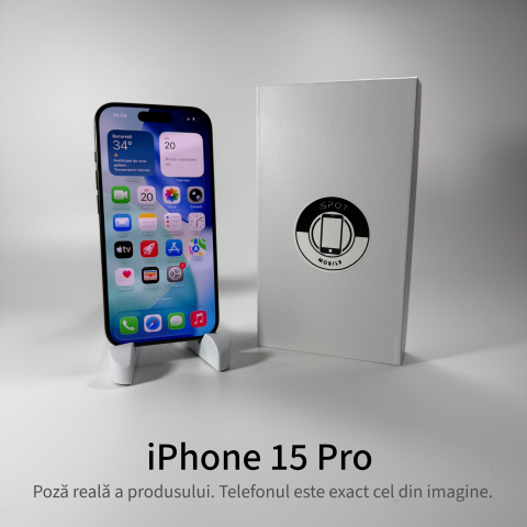 iPhone 15 Pro 128GB Black Grad A • Second Hand • GARANȚIE 2 ANI [1]