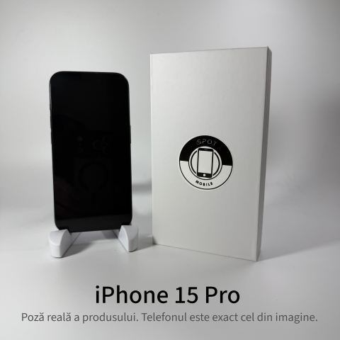 iPhone 15 Pro 128GB Blue Titanium Grad A • Second Hand • GARANȚIE 2 ANI [4]