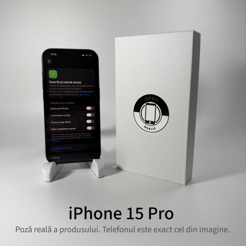 iPhone 15 Pro 128GB Blue Titanium Grad A • Second Hand • GARANȚIE 2 ANI [3]