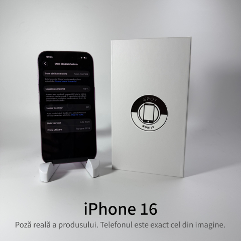 iPhone 16 128GB Pink Grad A • Second Hand • GARANȚIE 2 ANI [4]