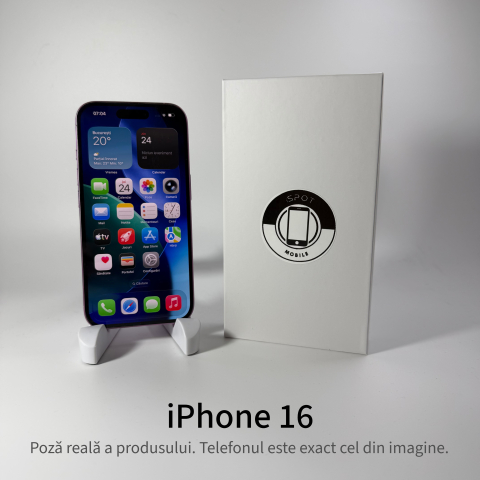 iPhone 16 128GB Pink Grad A • Second Hand • GARANȚIE 2 ANI [1]