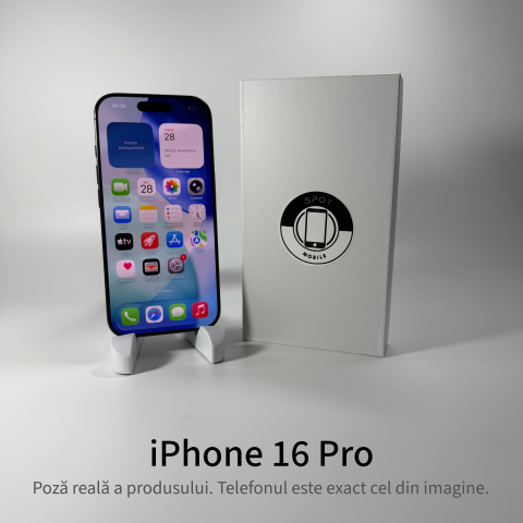 iPhone 16 Pro 128GB Black Grad B • Second Hand • GARANȚIE 2 ANI [1]