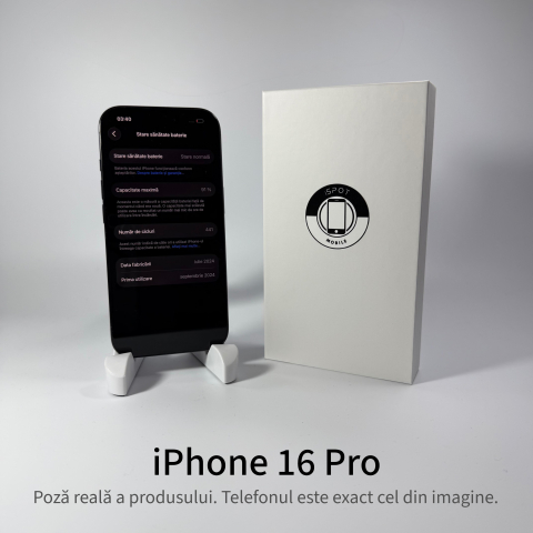 iPhone 16 Pro 128GB Black Titanium Grad A - Second Hand - GARANTIE 2 ANI [2]